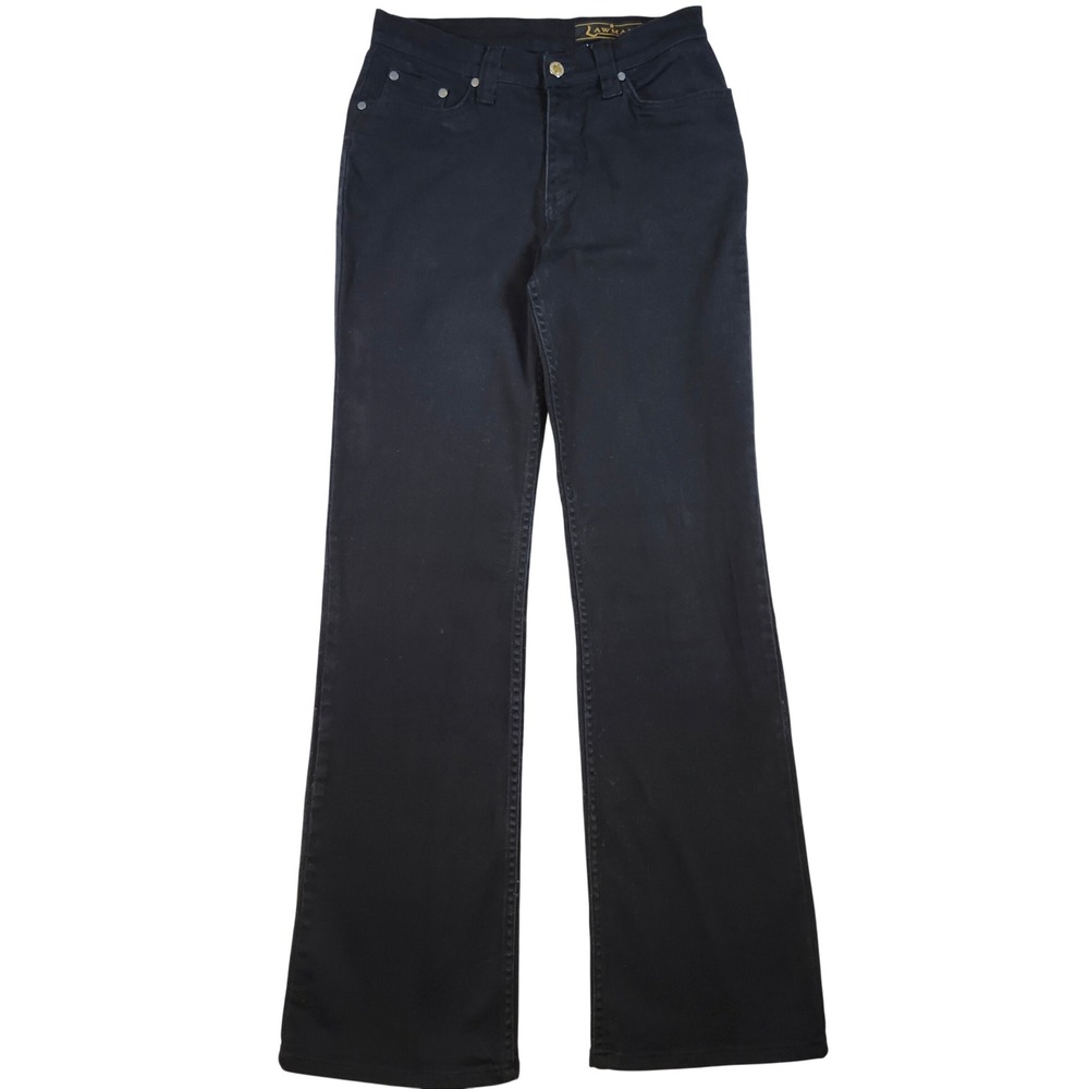 Lawman Western Jeans Womens 27 Black Excellent High Rise Bootcut Denim Vintage